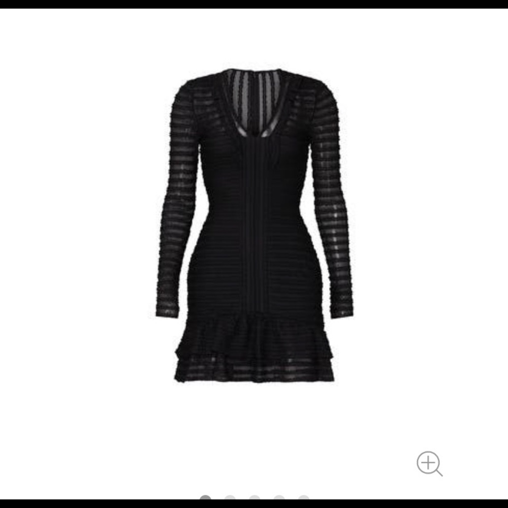 Stunning Parker brand black dress. Flirty and feminine. Size 8 but fits like a 6